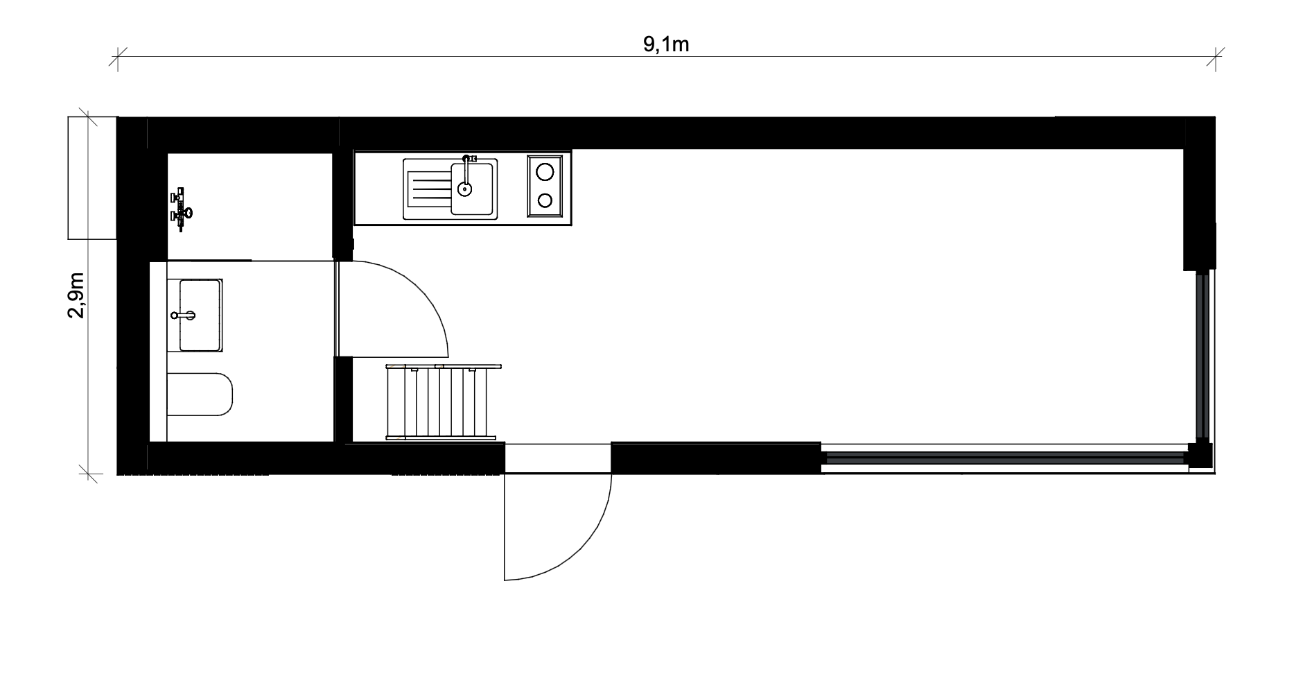 STUDIO floor plan